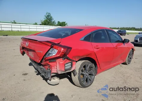 2021 Honda Civic Sport из США, поврежденный, VIN 2HGFC2F87MH512870
